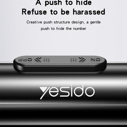 Bilnummerholder Yesido C202, Svart