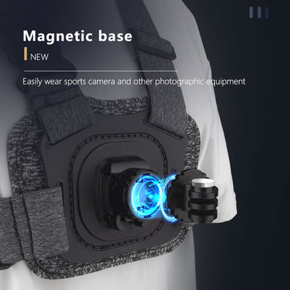 Techsuit JX-002 Brystsele for GoPro-serien, Grå