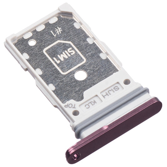 SIM-kortholder Samsung Galaxy S22 Ultra 5G S908, Single SIM, Lilla (Burgundy)