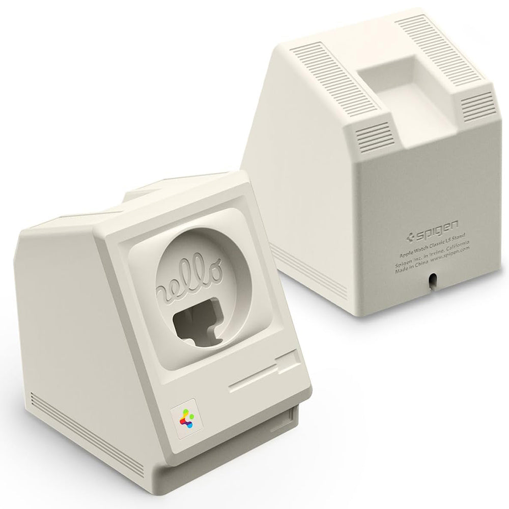 Spigen Classic LS-stativ for trådløs lader til Apple Watch Series, krem AMP11668