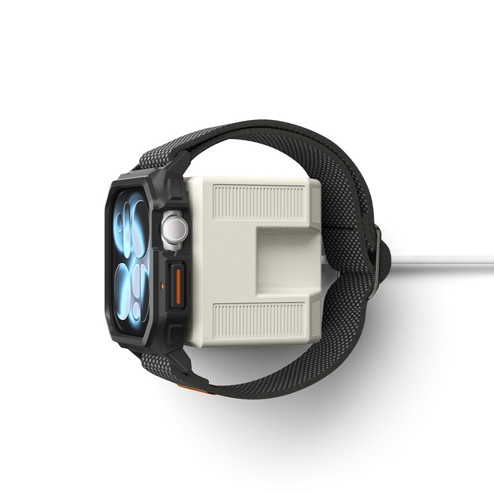Spigen Classic LS-stativ for trådløs lader til Apple Watch Series, krem AMP11668