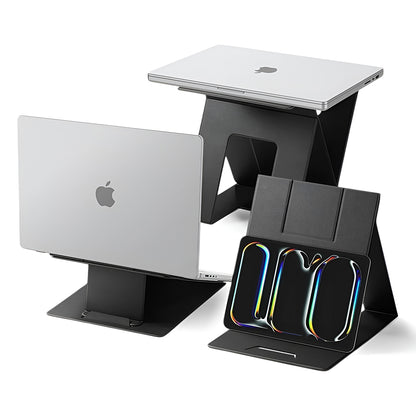 Spigen Slim Fold LD201-S10 støtte for laptop / nettbrett, svart AMP11119