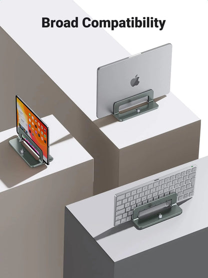 Vertikal UGREEN LP258-støtte for bærbare datamaskiner med tykkelse 12mm - 26mm, Sølv