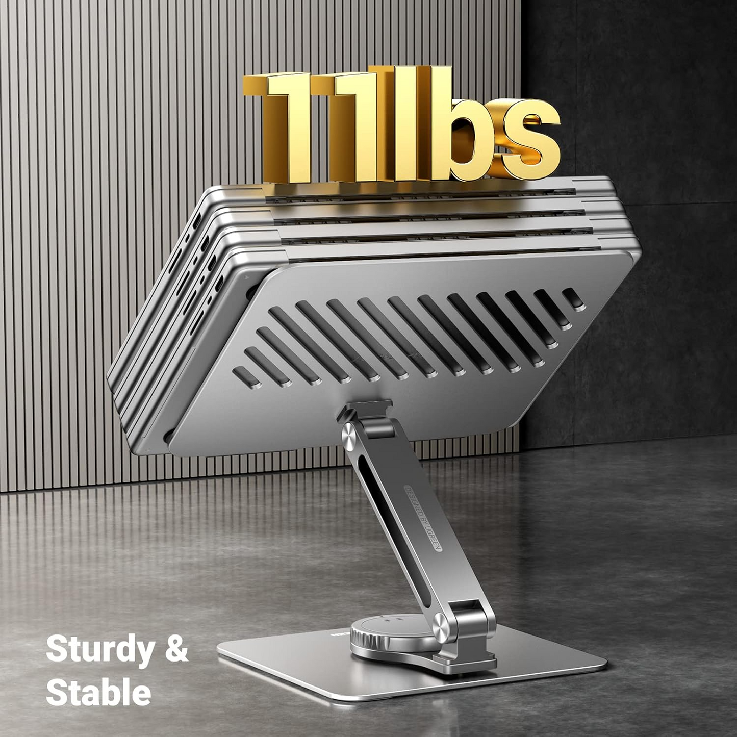 UGREEN LP592-stativ for bærbar PC 11 tommer - 17,3 tommer, Grå