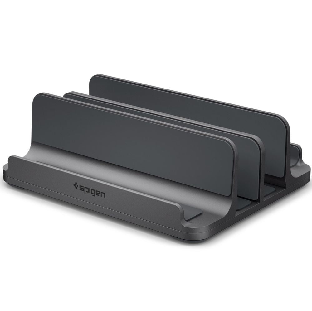 Spigen LD208S4 Two Vertikal Støtte for Laptop med tykkelse 14mm - 27mm, Grå AMP10640