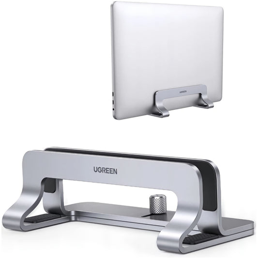 UGREEN LP258 vertikal stativ (29277) for bærbar PC med tykkelse 12mm - 26mm, sølv