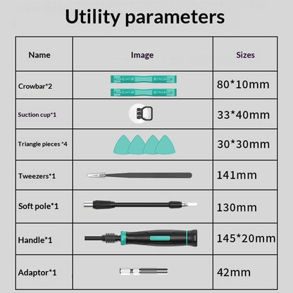 Jiafa MT-T152 skrutrekker, 152i1, Rød
