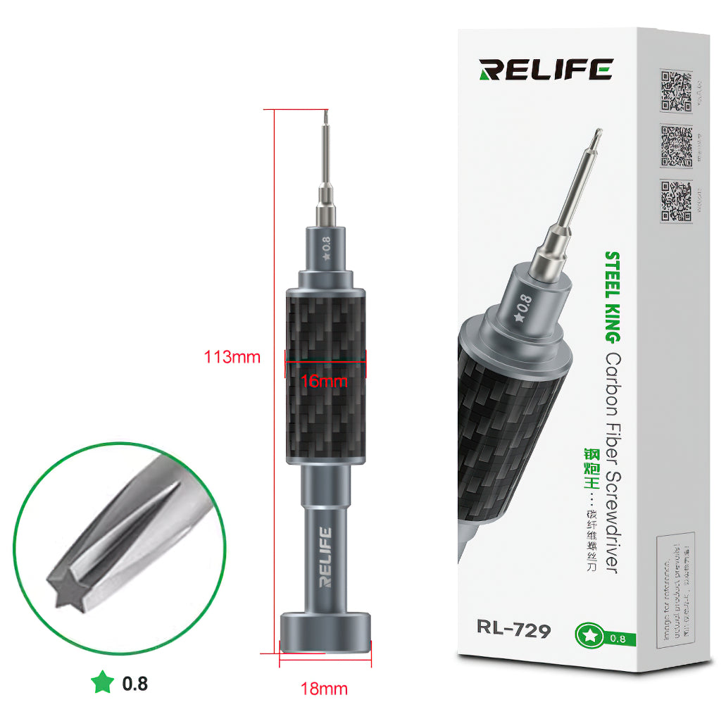 Skrutrekker Relife RL-729, Pentalobe 0,8 mm 