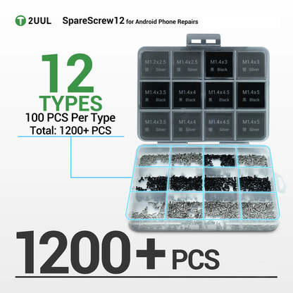 2UUL SC12-skruer for Apple Android Series, 1200in1