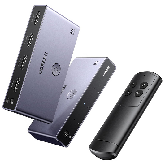 HDMI-videobryter UGREEN CM624 (15604), Grå, Reseglet