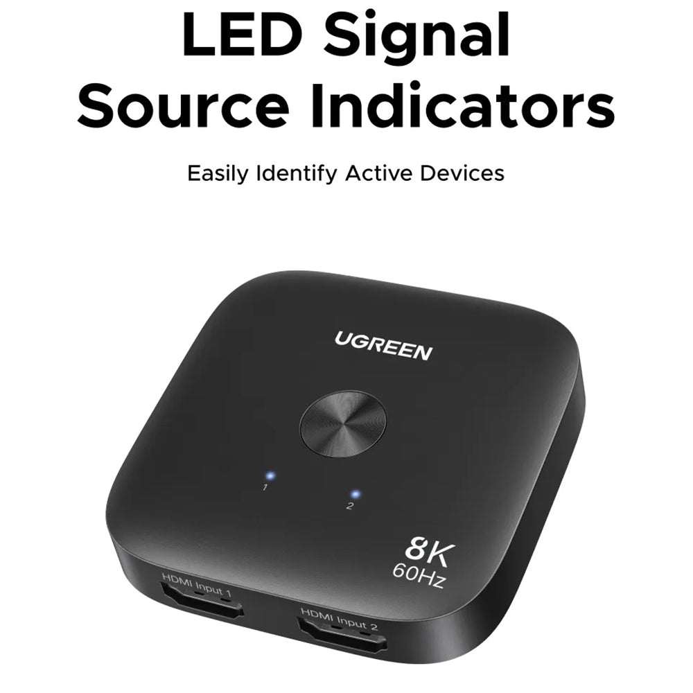 Switch Video HDMI UGREEN 65877, Svart