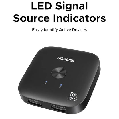 Switch Video HDMI UGREEN 65877, Svart