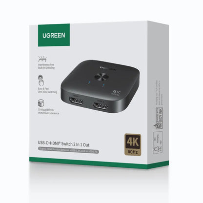 Switch Video HDMI UGREEN 65877, Svart