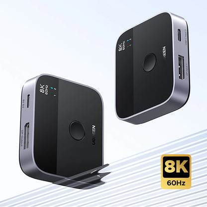 Switch Video DisplayPort / USB-C UGREEN 65878, Svart