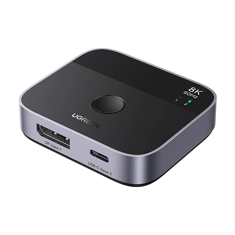 Switch Video DisplayPort / USB-C UGREEN 65878, Svart