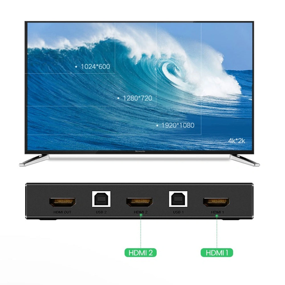 Switch Video HDMI UGREEN CM200 (50744), Svart