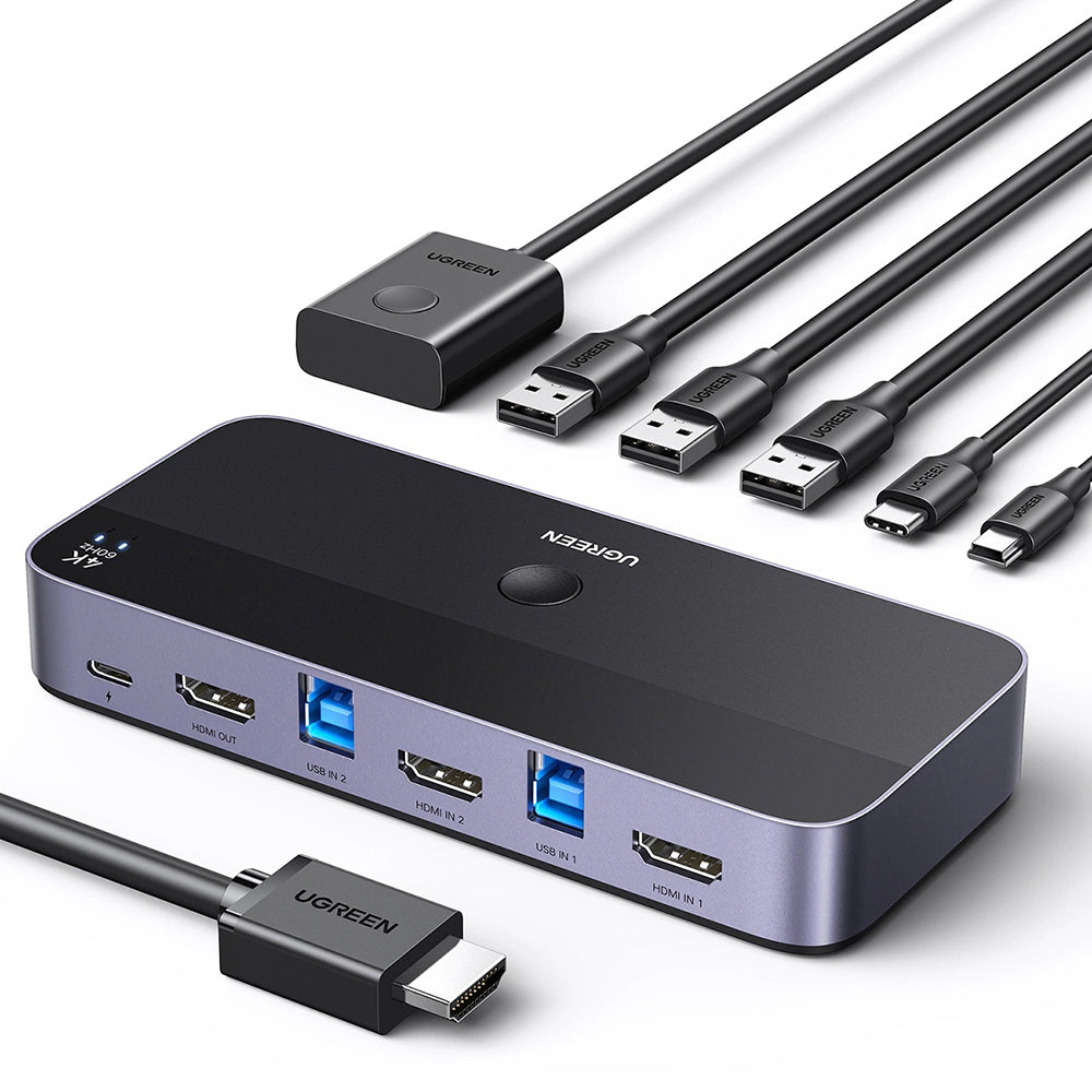 HDMI-videosvitsj UGREEN CM664, Svart