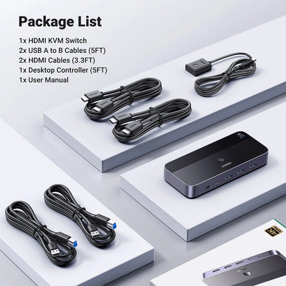 HDMI-videosvitsj UGREEN CM664, Svart