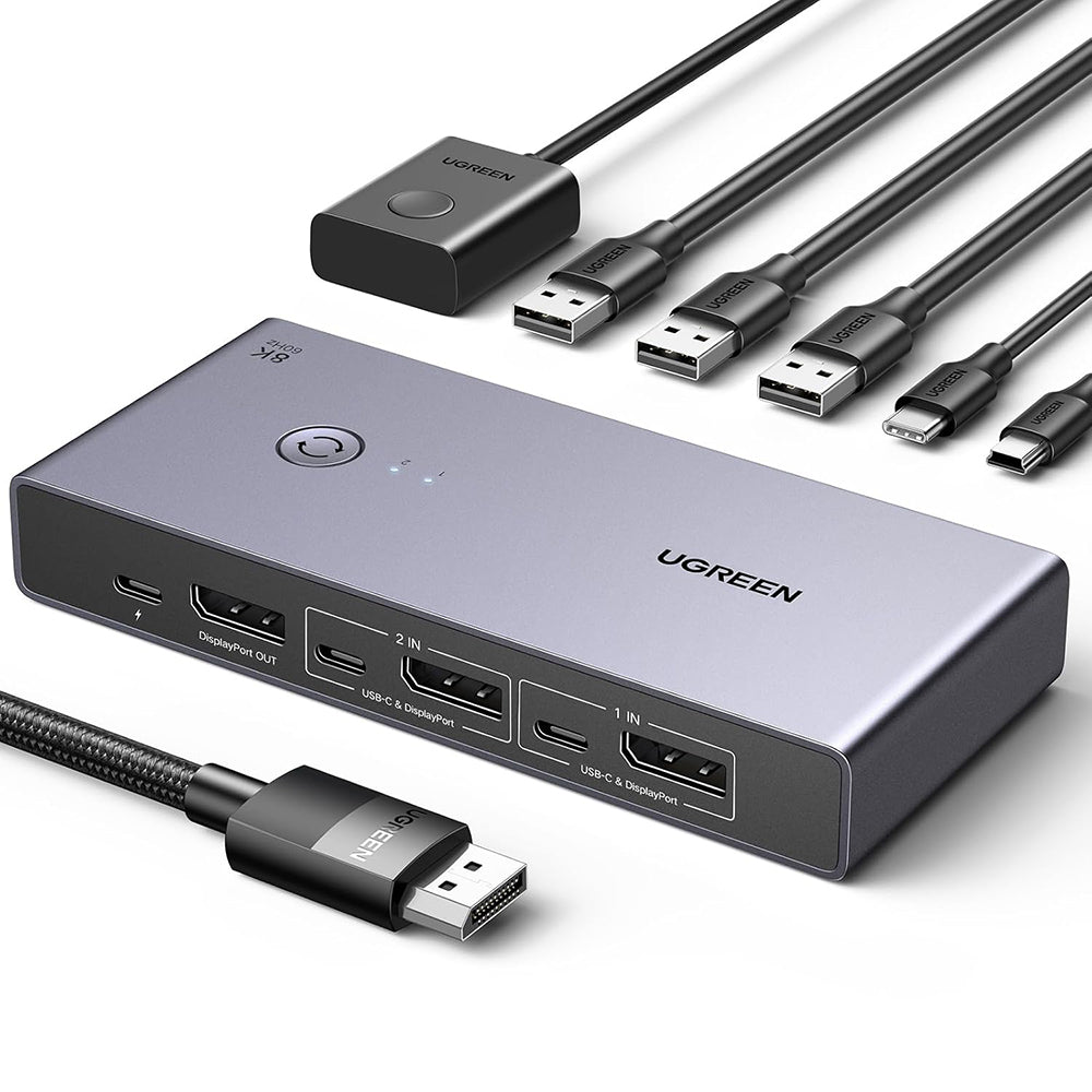 Switch Video DisplayPort UGREEN CM695 (25962), Svart