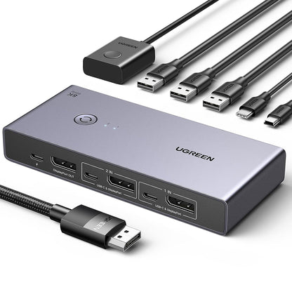 Switch Video DisplayPort UGREEN CM695 (25962), Svart