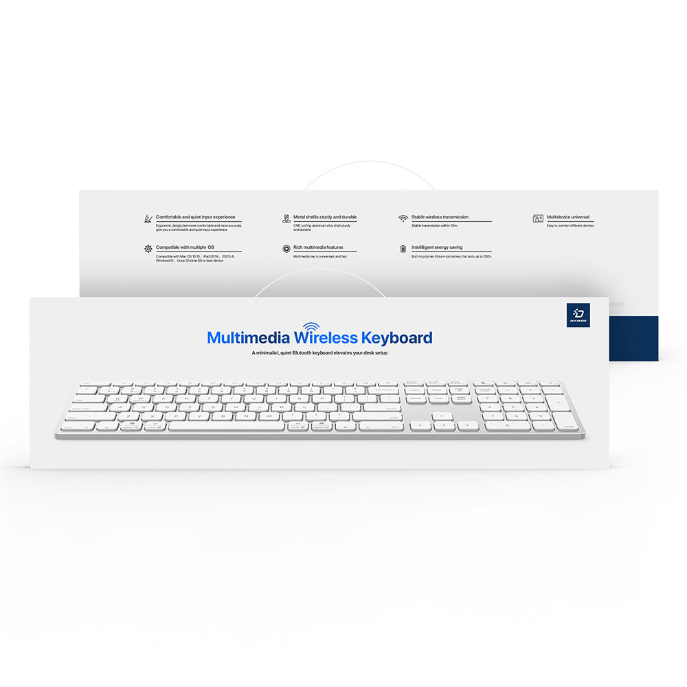 DUX DUCIS LK Bluetooth-tastatur, hvit