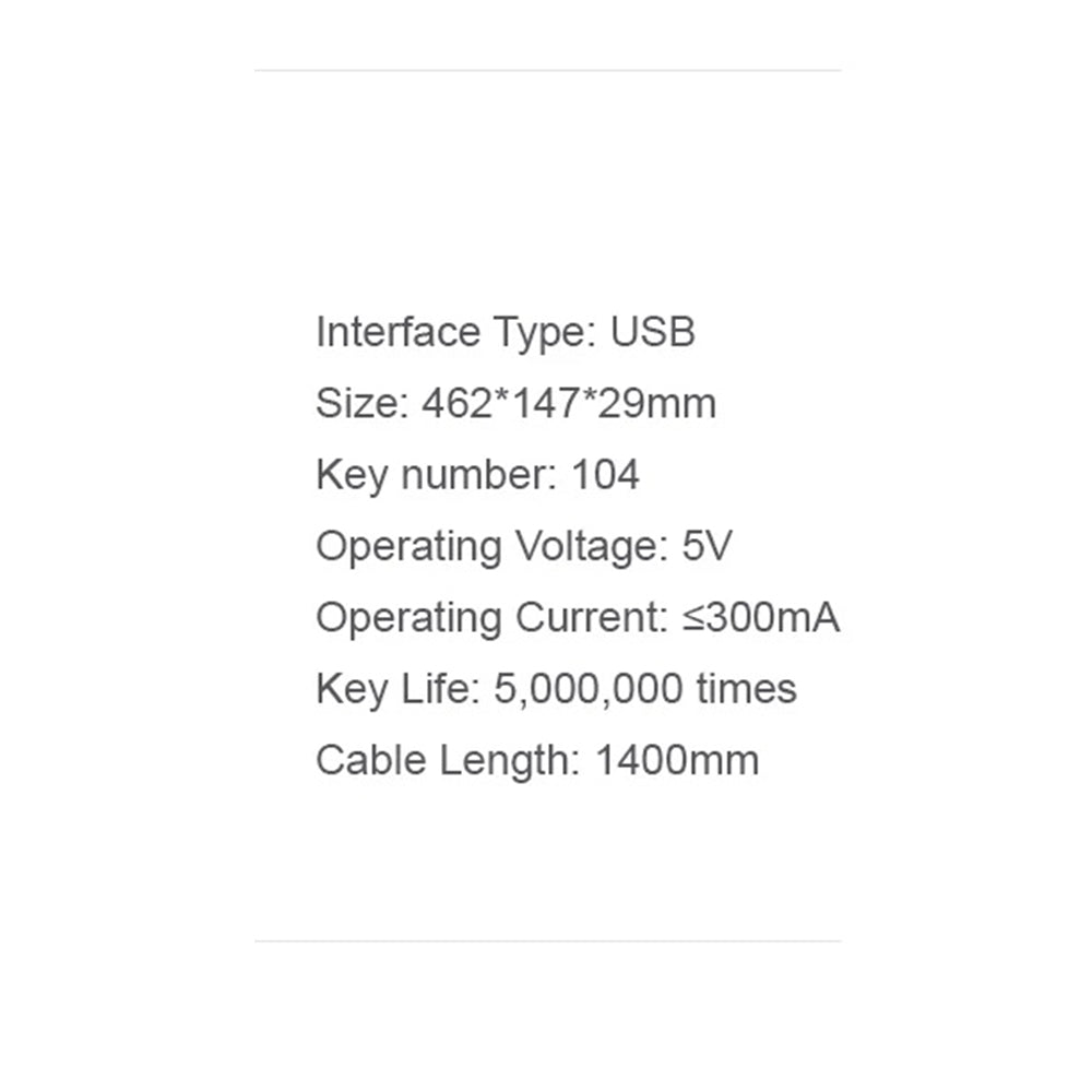 Gamingtastatur HAVIT KB866L, RGB, 1.4m, Svart Rød