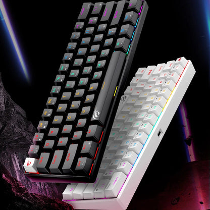 Gamingtastatur HAVIT KB903L, RGB, 1.8m, Hvit