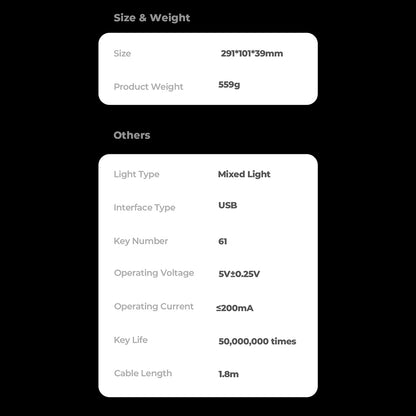 Gamingtastatur HAVIT KB903L, RGB, 1.8m, Hvit