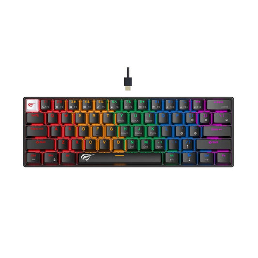 Gamingtastatur HAVIT KB903L, RGB, 1.8m, Svart