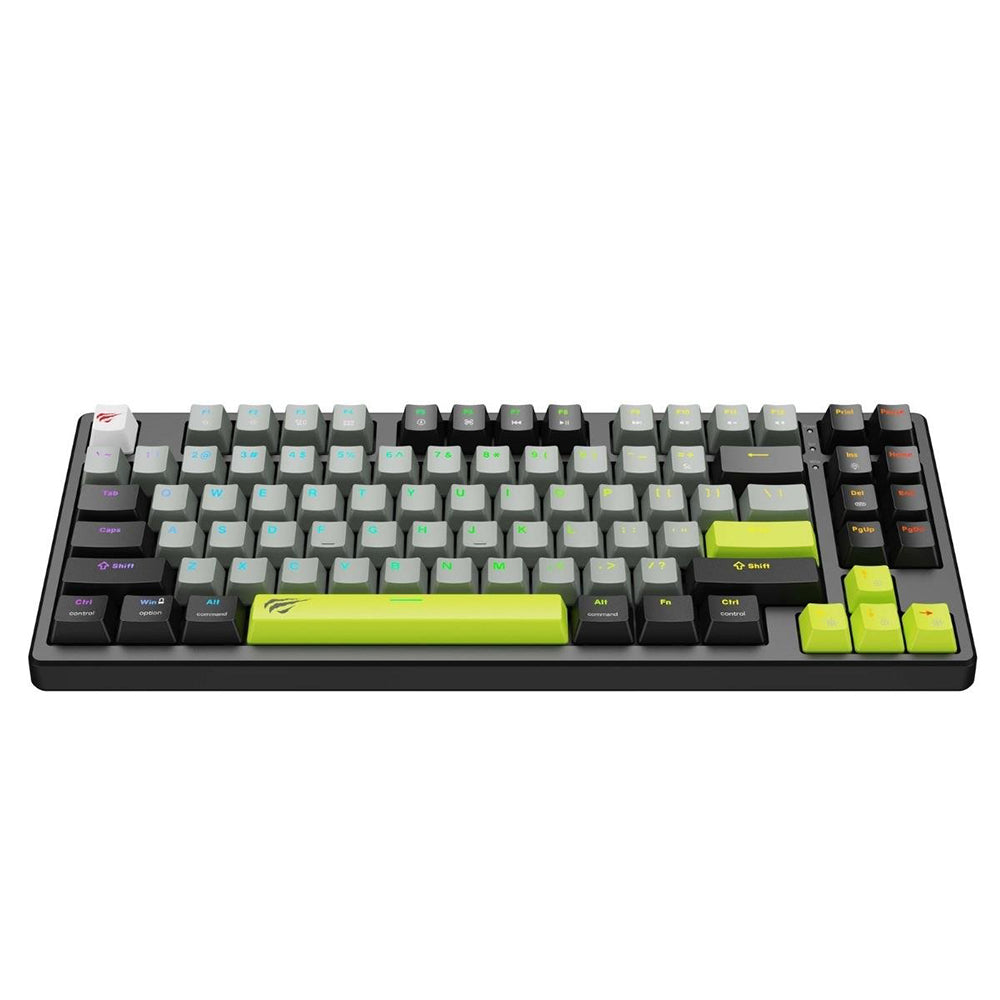 Gamingtastatur HAVIT KB904L, RGB, 1.8m, Svart Grønn