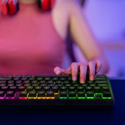 Gamingtastatur Kablet USB WZK WKG-200, RGB, 1,5 m, Svart