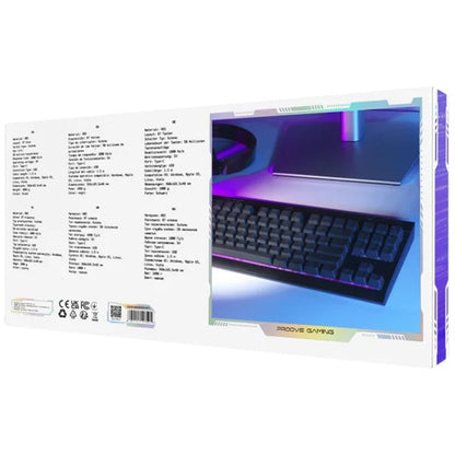 Gamingtastatur Wired USB Proove Sideswap, RGB, 1.5m, Svart CKSIEN00022401