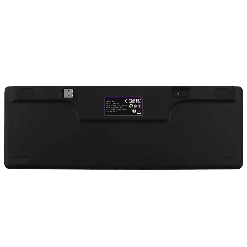 Gamingtastatur Proove AFK, trådløs, RGB, BT / Wi-Fi / kablet, 1.5m, Svart WKAFKEN22001