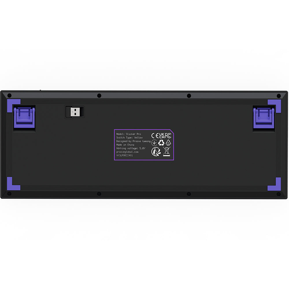 Gamingtastatur Wireless Proove Slicker Pro, RGB, BT / Wi-Fi / Kablet, 1.8m, Svart WKSLPEN22416