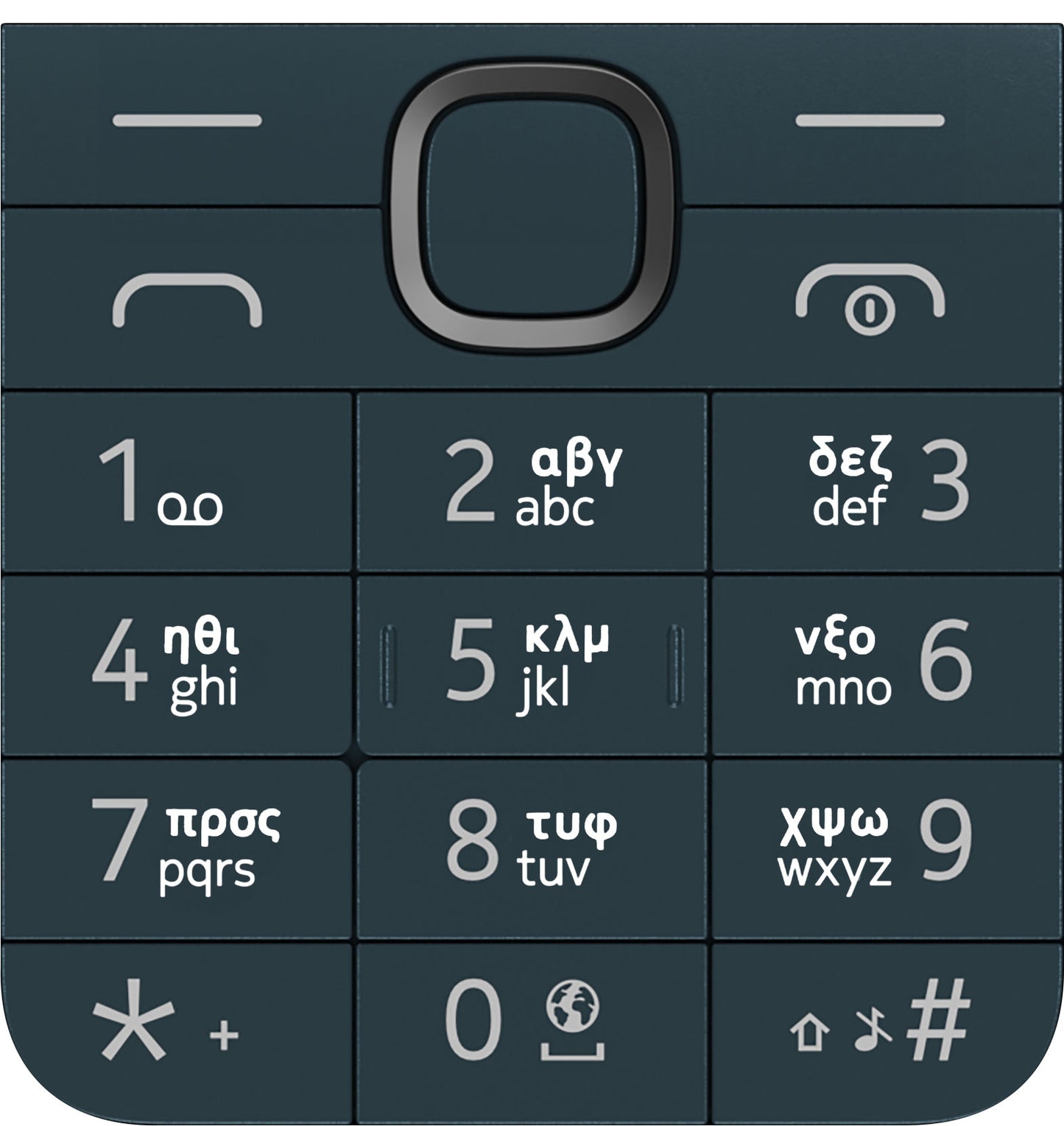 Gresk tastatur for Nokia 225 4G (2024), Blå