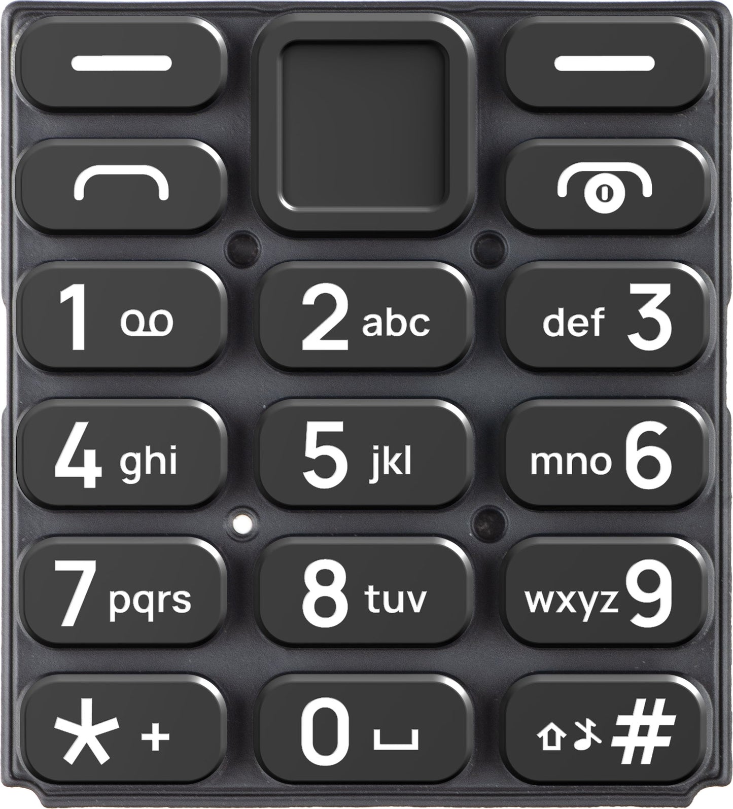 Latinsk tastatur HMD 105 4G, svart, Service Pack 5010001015SH0