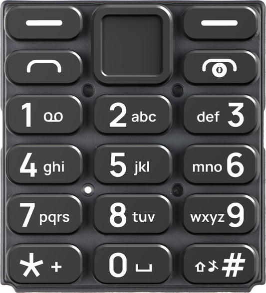 Latinsk tastatur HMD 105 4G, svart, Service Pack 5010001015SH0