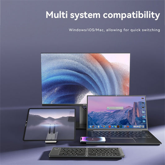 Sammenleggbar Bluetooth-tastatur Yesido KB27, Svart