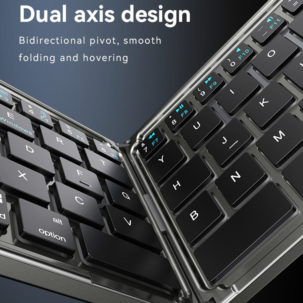 Sammenleggbar Bluetooth-tastatur Yesido KB27, Svart