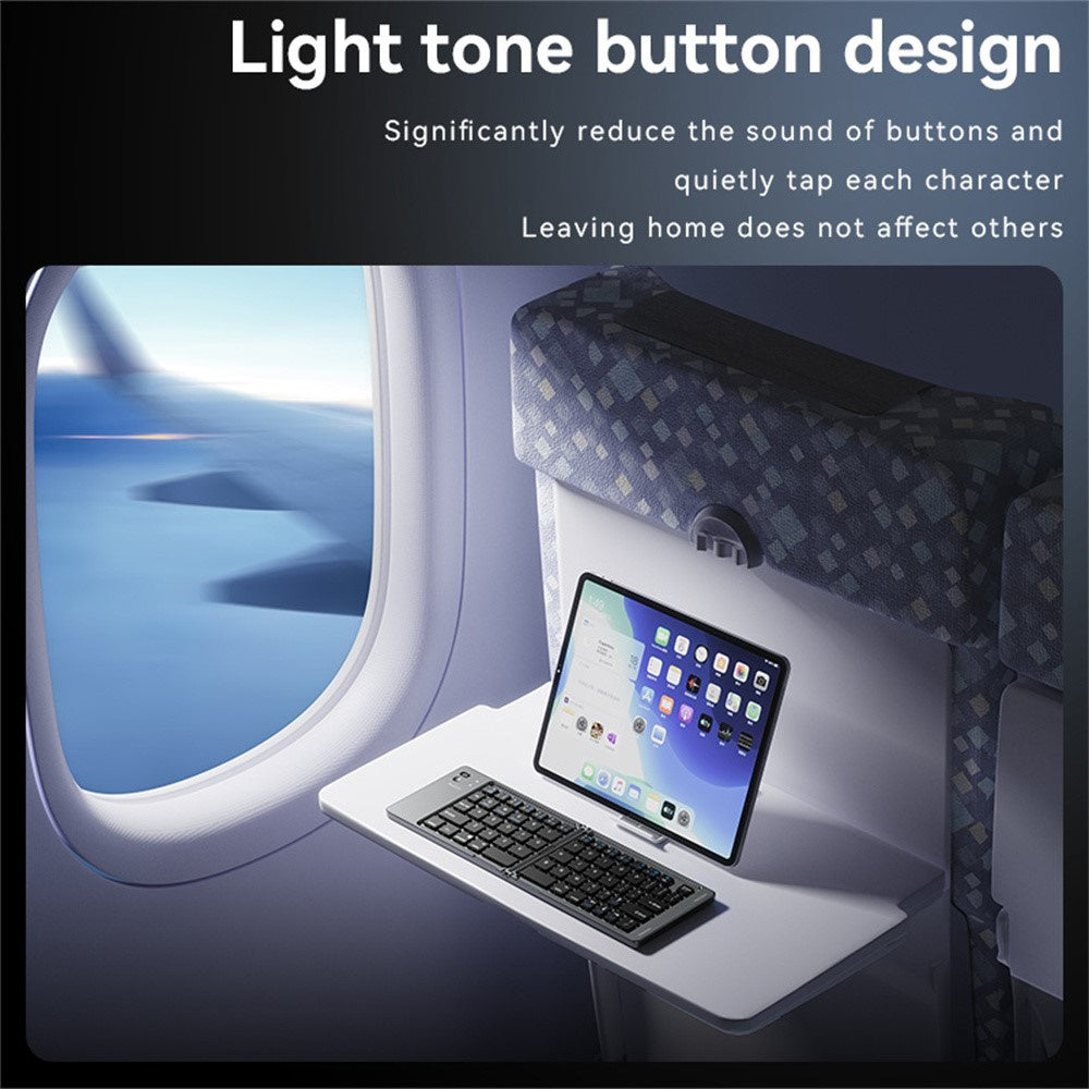 Sammenleggbar Bluetooth-tastatur Yesido KB27, Svart