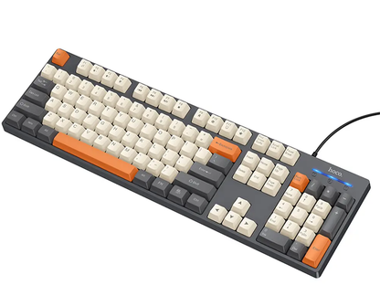 Kablet USB-tastatur HOCO GM61 Tri-Color, 1,45 m, Grå