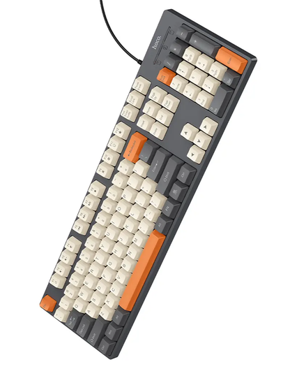 Kablet USB-tastatur HOCO GM61 Tri-Color, 1,45 m, Grå