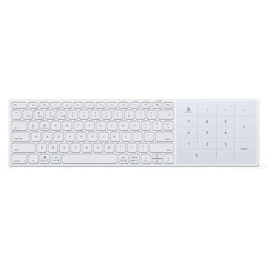 Trådløst tastatur DUX DUCIS LK, BT / Wi-Fi, hvit