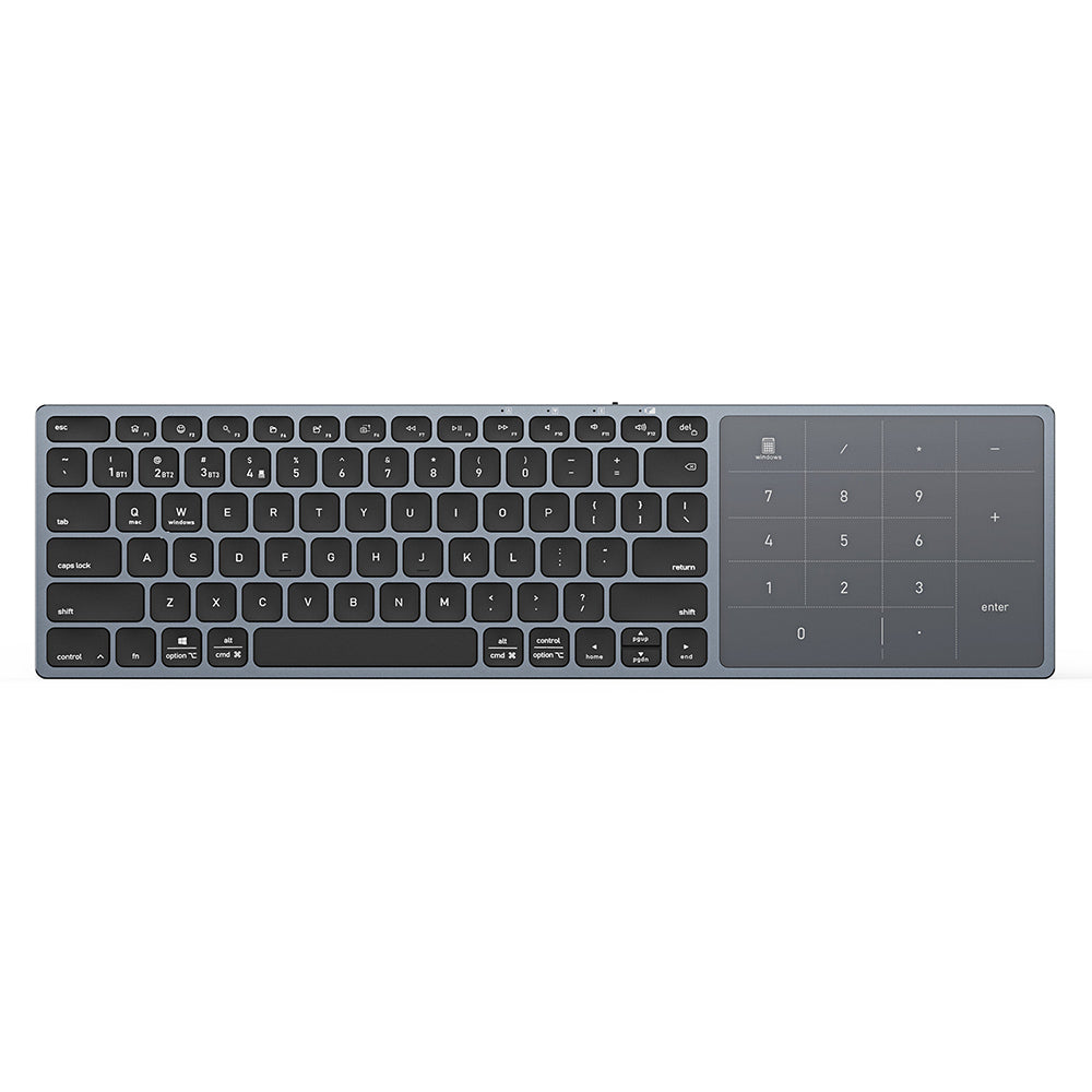 DUX DUCIS LK trådløst tastatur, BT / Wi-Fi, svart