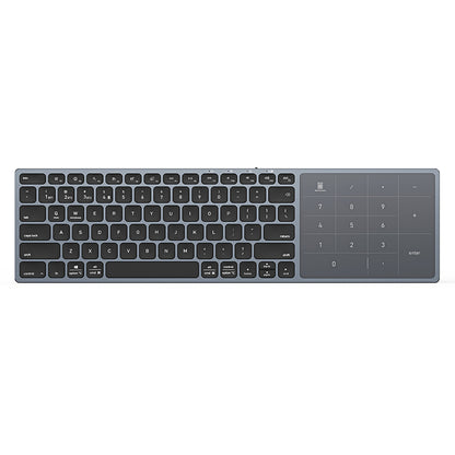 DUX DUCIS LK trådløst tastatur, BT / Wi-Fi, svart