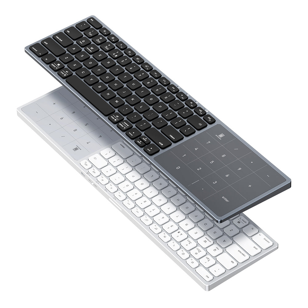 DUX DUCIS LK trådløst tastatur, BT / Wi-Fi, svart