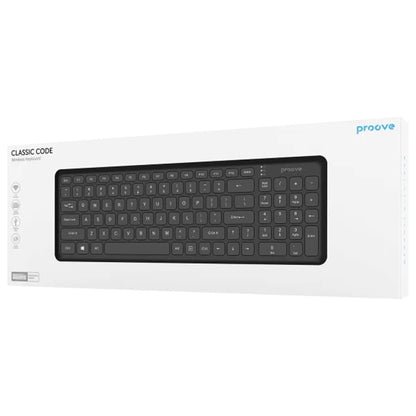 Trådløst Tastatur Proove Classic Code, Svart KBCDEN00003001