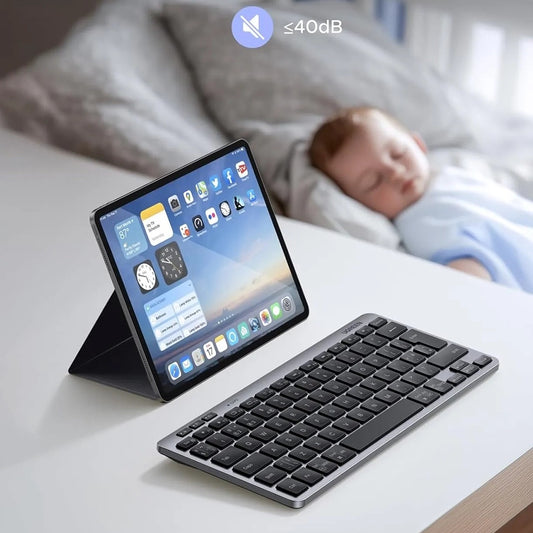 UGREEN 75049 trådløst tastatur, BT / Wi-Fi, Svart