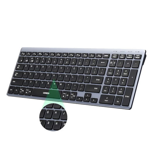 UGREEN K552 trådløst tastatur (75163), BT / Wi-Fi, Svart