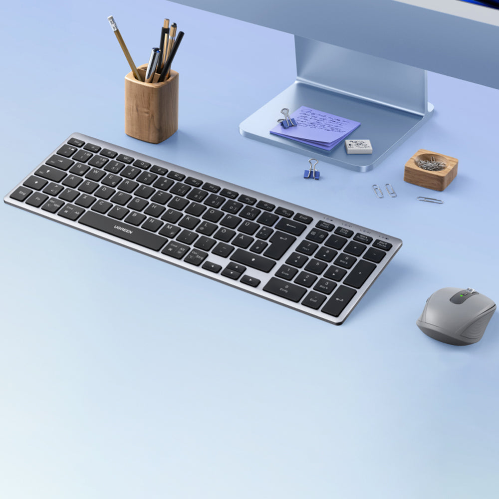 UGREEN K552 trådløst tastatur (75163), BT / Wi-Fi, Svart